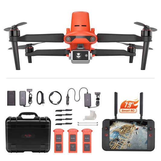 Autel Robotics EVO II Dual 640T RTK Thermal Drone Rugged Bundle V2 With Autel 7.9" Smart Controller